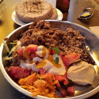 Shawarma bowl at Falafeleria - Sta Barbara in Madrid