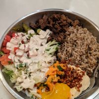 Salad at Falafeleria - Sta Barbara in Madrid