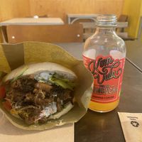 Shawarma mushrooms pita  at Falafeleria - Sta Barbara in Madrid