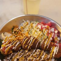Bowl de falafel at Falafeleria - Sta Barbara in Madrid
