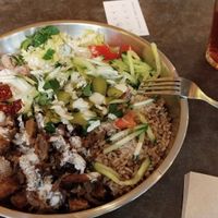 Swarma de setas en bowl at Falafeleria - Sta Barbara in Madrid
