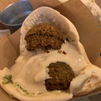 Falafel pita at Falafeleria - Sta Barbara in Madrid