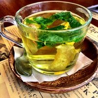 Fresh mint & ginger tea! at Negra in Porto