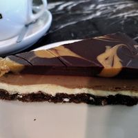 Chocolate and salted caramel cheesecake (September 2022) at Caffe Nero in Kings Lynn