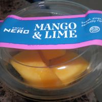 Mango and lime fruit pot at Caffe Nero in Cambridge