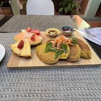 Panqueques veganas  at Union Cafe in Antigua
