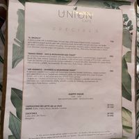   at Union Cafe in Antigua