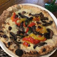 San Andrea pizza  at Santa Maria Pizzeria in West London