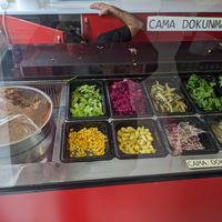 Salads at Komagene in Bodrum