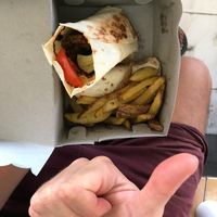 Take away vegan Lombok falafel at Warung Mexicana in 