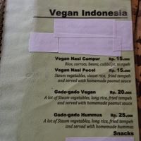 Veganistische opties at Warung Mexicana in 