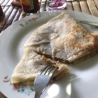 Banana brown sugar vegan crepe, not bad at Warung Mexicana in 