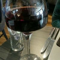Vegan red wine at Zeera in South Shields