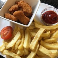 Nae-chick nuggets and chips £6.50 at Linda's Fish & Chips in Cullen
