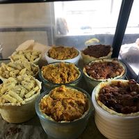 Macaroni, curry and chilli pies! at Capercaillie Coffee House in Huntly