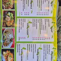 Menu at Spring of Life - SOL in Bowral