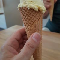 Passion fruit - small cone at EisLabor in Bonn