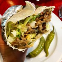 Seitan wrap. at Sodermanna Vegetariska in Stockholm