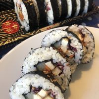 vegan kimbap at Suwon in Ljubljana