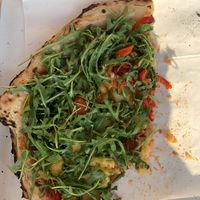 Pizza Rukolca - Arugula pizza (half eaten😄 at Pizzeria Fuoriseria in Izola