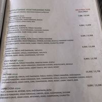 Vegan menu  at Pizzeria Fuoriseria in Izola