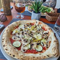 Vegan capricciosa at Pizzeria Fuoriseria in Izola