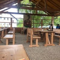 outdoor seating  at Cona Tusek in Kocevje