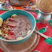 Breakfast Acai bowl at Bali Beach Deli in Santa Teresa