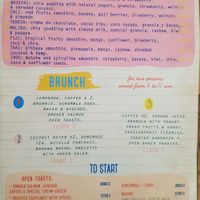 Breakfast Menu at Bali Beach Deli in Santa Teresa