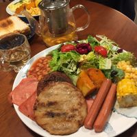 All day breakfast (deluxe) at Sujata Cafe in Kowloon