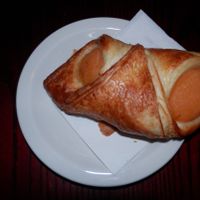 Apricot croissant at Caffe Nero in Peterborough