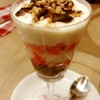 My first vegan "zuppa inglese"....yum ! at Gioia Caffetteria Gastronomia Vegana in Sassari