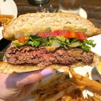 Impossible burger (vegan) at Social Southern Table & Bar in Lafayette