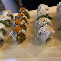 Spicy tuna & Philadelphia rolls at Beyond Sushi - Mulberry St in New York City