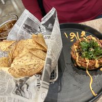 Vegan “Tuna” tartar with avocado. My favorite   at Beyond Sushi - Mulberry St in New York City