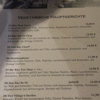 Menu 1/2  at Viet Village in Halle
