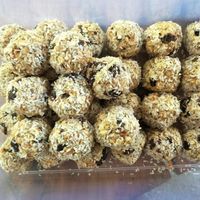 Carrot bliss ball at Suan Sati in Chiang Mai