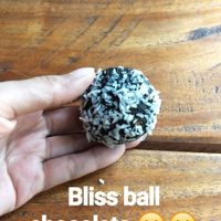 Bliss ball yum! at Suan Sati in Chiang Mai
