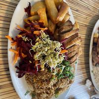 Mostrito con arroz chaufa  at Loving Hut - Surquillo in Lima