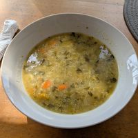 Quinoa soup at Loving Hut - Surquillo in Lima