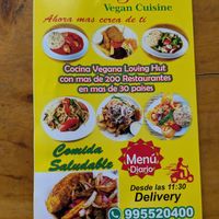 Info flyer May 2025 at Loving Hut - Surquillo in Lima