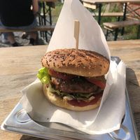 einfach nur lecker (ist der burger mit dem beyond meat pattie)  at Laura's Soulfood in Aachen