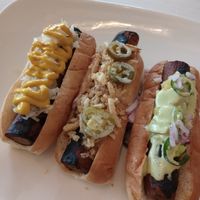 Carrot dog flight at Eden Cafe & Bakeshop in Batavia