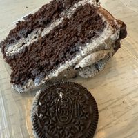 One of the best cake slices I’ve ever had (cookies & cream)  at Eden Cafe & Bakeshop in Batavia