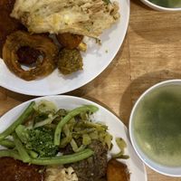 2x buffet plates + free soup!  at Au Lac in Da Lat
