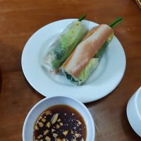 Fresh spring rolls, very good at Au Lac in Da Lat