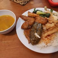 Buffet dish, 45K and cold at Au Lac in Da Lat