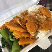 Takeaway from the buffet at Au Lac in Da Lat