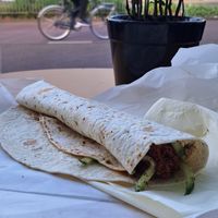 Falafel com avocado at Mr Blou I Love You in Amsterdam