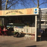 Outside at Mr Blou I Love You in Amsterdam